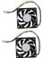 2x 70X70X15MM 12V 4 Pim Pwm Pc Bilgisayar Kılıfı Cpu Soğutucu Soğutma Fanı Siyah (Yurt Dışından) 1