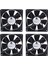 4x 90X90X25MM Dc 12V 0 60A 4 Pimli Bilgisayar Cpu Soğutma Fanları (Yurt Dışından) 1