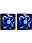 2x Soğutucu Master 120 120MM Pwm Şasi Fan Gale Hacmi Sessiz Fan 12025 Şasi Fan (Mavi Işık) (Yurt Dışından) 1