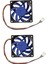 2x 12V Dc 32 70MM 4 Pimli Bilgisayar Kasası Cfm Pwm Cpu Pc Fan Mavisi ve Siyah (Yurt Dışından) 1