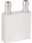 4x Birincil Alüminyum Alaşımlı Su Soğutma Bloğu 40X40MM Sıvı Su Soğutucu Isı Emici Sistemi Gümüş Kullanımı (Yurt Dışından) 2