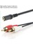 2 Rca Erkek Ila Dişi 3 5mm Jack Aux Stereo Ses Kablosu (Yurt Dışından) 5