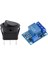 12V LED Inverter Sallanan Rocker Anahtar Yuvarlak Spst Mavi YX-X0001 Dc 12V Pil Alt Voltaj Yönetim Modülü (Yurt Dışından) 1