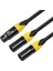 Xlr Splitter Kablosu 3 Pin Xlr Dişi Ila Çift Xlr Erkek Ses Kablosu Y Kablosu Dengeli Mikrofon Ayırıcı Kablosu Ses Adaptörü (Yurt Dışından) 3