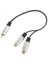 6x Metal Rca Dişi Ila Çift 2 Rca Erkek Altın Kaplama Adaptörü Stereo Ayırıcı Y Ses Kablosu (Rca F-2 Rca M) (Yurt Dışından) 3