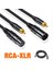 Xlr Erkek - Rca Erkek Kablosu Altın Kaplama Konektör Kablosu Koaksiyel Kalkan Xlr Mikrofon Ses Kablosu Adaptörü 16 4ft (Yurt Dışından) 2