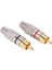 40 Pcs Rca Fiş Sesli Video Kilitleme Kablosu Bağlayıcı Altın Kaplama (Yurt Dışından) 5