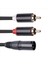 2x Xlr&#39 Den Çift Rca Ses Kablosu A1 Xlr Erkek 3 Pin To Dual Rca Erkek Fiş Stereo Ses Kablosu 1m (Yurt Dışından) 5