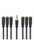 3 5mm Trs Erkek-6-Port 3 5 Dişi Jack Kulaklık Ayrımcı Kablosu Stereo Aux Audio Audio Adaptörü Pc Tv Mp3 Hoparlör (Yurt Dışından) 2