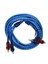 3pcs 5m 2 Rca - 2 Rca Tapa Araç Stereo Ses Bakır Kablo Sistemi Amplifikatör Örgülü (Yurt Dışından) 3