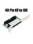 5pcs 40 Pimli Cf Kompakt Flaş Kartı-3 5 Ide Dönüştürücü Adaptörü Pcı Braketi Arka Panel (Yurt Dışından) 2