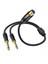 Xlr Dişi Ila Çift 1/4 Inç Y Ayırıcı Kablosu Dişi Xlr Ila Ikiye 6 35MM Mono Ts Fiş Mikrofon Ses Dönüştürücü Adaptör Kordon-A (Yurt Dışından) 1