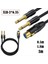 Xlr Dişi Ila Çift 1/4 Inç Y Ayırıcı Kablosu Dişi Xlr Ila Ikiye 6 35MM Mono Ts Fiş Mikrofon Ses Dönüştürücü Adaptör Kordon-A (Yurt Dışından) 3