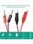 2 Pcs Kırmızı Siyah Banana Timsah Klipsleri Prob Test Kablosu 1m (Yurt Dışından) 3