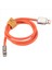 120W 6A Süper Hızlı Şarj USB C Şarj Kablosu USB Type-C Şarj+Veri Aktarımı 2-1 Arada Cep Telefonu Kablosu Turuncu (1m) (Yurt Dışından) 2