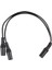 2pcs 28CM 3 5mm Dişi Ila Çift Jack Dişi Y Splitter Stereo Ses Kablosu Siyah (Yurt Dışından) 2
