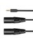 Çok Fonksiyonlu Ses Kablosu 3 5/6 35MM Erkek Kriko Çift Xlr Erkek Jack Kablosu Xlr Uzantı Kablosu 6 35/3 5mm 3m (Yurt Dışından) 3