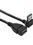 USB 3 0 Dik Açısı 90 Degree Uzatma Kablosu Erkek - Kadın Adaptör Kablosu 20CM (Yurt Dışından) 2