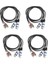 4x Hıfı Audio Kablosu 2 Rca Erkek To Xlr 3 Pın Daka Mızı Kurulumu Confolyacıcı Iki Xlr - Çift Rca Kapalı Kablo 1 5m (Yurt Dışından) 1