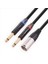2x Çift 6 35MM 1/4 In Xlr Erkek Y Ayırıcı Kablosu 3pin Xlr Erkek Ila Çift 6 35MM Fiş Ses Mikrofon Kablosu 3 3 Feet (Yurt Dışından) 2