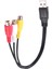 Hdtv Tv Televizyon Kablosu Için 3 Rca Dişi Adaptör Ses Dönüştürücü Video Av A/v Kablosu 2 Adet USB Erkek Fişi (Yurt Dışından) 3