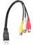 Hdtv Tv Televizyon Kablosu Için 3 Rca Dişi Adaptör Ses Dönüştürücü Video Av A/v Kablosu 2 Adet USB Erkek Fişi (Yurt Dışından) 5
