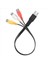 1pc USB Erkek Fişine 3 Rca Kadın Adaptör Ses Dönüştürücü Video Av A/v Kablosu Hdtv Tv Televizyon Tel Kablosu Için Rca Kablosu (Yurt Dışından) 3