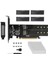 Pcıe - M2 Adaptör Kartı Pcıe X16 4 Port M2 Nvme M Anahtar SSD Kartı Pcı Express Genişletme Kartı Ispir Sebzeli (Yurt Dışından) 1