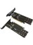 Pcıe - M2 Adaptör Kartı Pcıe X16 4 Port M2 Nvme M Anahtar SSD Kartı Pcı Express Genişletme Kartı Ispir Sebzeli (Yurt Dışından) 5