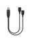 USB 2 0 Erkek Ila 2 Çift USB Dişi Jack Y Splitter Hub Güç Kablosu Adaptör Kablosu (Yurt Dışından) 1