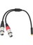 Hoparlör Mikseri Için Çift Xlr Ila 1/8 Dişi Adaptör Dengeli Mini Jak (3 5mm) Mikrofon Kablosu (Yurt Dışından) 1