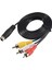 1 5m 4 9ft 3 Rca Erkek-4 Pin S-Video Erkek Tv Pc Dönüşüm Kablosu (Yurt Dışından) 1