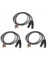 3x Çift Dişi Xlr - Rca Kablosu Ağır Hizmet Tipi 2 Xlr Dişi Ila 2 Rca Erkek Yama Kablosu Hif Stereo Ses Bağlantı Kablosu (Yurt Dışından) 1