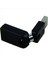 3x Siyah USB 2 0 Erkek - USB Kadın 360 Derece Dönme Açısı Uzatma Adaptörü (Yurt Dışından) 3