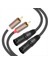 2rca Ila 2xlr 3 Çekirdekli Xlr Kablo Mikser Güç Amplifikatörü Aktif Hoparlör Mikrofon Ses Kablosu 1 5 Metre (Yurt Dışından) 2