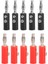 4mm Yalıtımlı Muz Fişleri Konektörler Jack Yeni 10PCS Kırmızı + Siyah (Yurt Dışından) 1