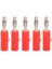 4mm Yalıtımlı Muz Fişleri Konektörler Jack Yeni 10PCS Kırmızı + Siyah (Yurt Dışından) 5