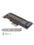 2x Nvme Pcıe M 2 Ngff SSD - Pcıe X1 Adaptör Kartı Pcıe X1 Ila M 2 Kart Desteği 2230 2242 2260 2280 Boyut Nvme M 2 SSD (Yurt Dışından) 3