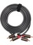 Rexlis 2 Rca - 2 Rca Erkek - Erkek Hifi Ses Kablosu Ofc Av Hoparlör Tel Tv DVD Amplifikatör Subwoofer Soundebar 1 8m (Yurt Dışından) 3