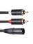 3x Xlr - Çift Rca Audio Kablosu A1 Xlr Erkek 3 Pin - Çift Rca Erkek Fişi Stereo Ses Amplifikatör Karıştırma Av Kablosu 1m (Yurt Dışından) 4