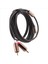 Jack 3 5mm Ila 2 Rca Ses Kablosu Aux Splitter 3 5mm Stereo Erkek - Erkek Rca Adaptör 2 Hoparlör Kablosu 1m (Yurt Dışından) 3