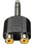 2x 6 35MM 1/4 Inç Erkek Stereo Ila 2 Çift Rca Dişi Y Splitter Ses Adaptör Dönüştürücü (Yurt Dışından) 3