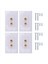 4 Paket Tek Çetiştir 1 0 Hoparlör Tel Duvar Plakası (Muz Tapası Duvar Plakası) 1 Hoparlör Için Beyaz (Yurt Dışından) 2