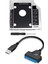 2 Pcs Aksesuarlar 1 Pcs Sata 2 HDD Hd SSD Muhafaza Sabit Sürücü Caddy Case Tepsisi ve 1 Pcs Sata Sabit Sürücü Adaptör Kablosu (Yurt Dışından) 1