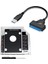 2 Pcs Aksesuarlar 1 Pcs Sata 2 HDD Hd SSD Muhafaza Sabit Sürücü Caddy Case Tepsisi ve 1 Pcs Sata Sabit Sürücü Adaptör Kablosu (Yurt Dışından) 2