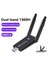 1300 Mbps USB 3 0 Wifi Adaptörü Kablosuz USB Dongle Çift Bant 2 4 Ghz 5 Ghz WIN10/11 Için Çift Antenler ile (Yurt Dışından) 3