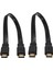 2x Kısa HDMI Erkek -Erkek Fiş Fiş Düz Kablo Kablosu Sesli Video Için Tam Hd Hdtv Tv Ps3 (Yurt Dışından) 1