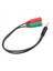 3pcs Kablo Adaptörü 2 Arada 1 Splitter 4 Pole 3 5mm Ses Kulaklık Kulaklığı 2 Dişi Jack Kulaklık Mikrofonu Ses Kablosu 3 Kutup (Yurt Dışından) 3