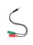 3pcs Kablo Adaptörü 2 Arada 1 Splitter 4 Pole 3 5mm Ses Kulaklık Kulaklığı 2 Dişi Jack Kulaklık Mikrofonu Ses Kablosu 3 Kutup (Yurt Dışından) 5