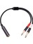 1pcs 6 35MM 1/4 Inç Stereo Trs Dişi - 2 Çift 6 35MM Mono Ts Erkek Y Ayırıcı Kablosu Ses Adaptör Kablosu (Yurt Dışından) 5
